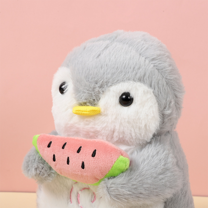 国境を越えた新しい製品は光って呼吸しますぬいぐるみペンギンスイカかわいい洗えるソフトシミュレーションギフト人形|undefined