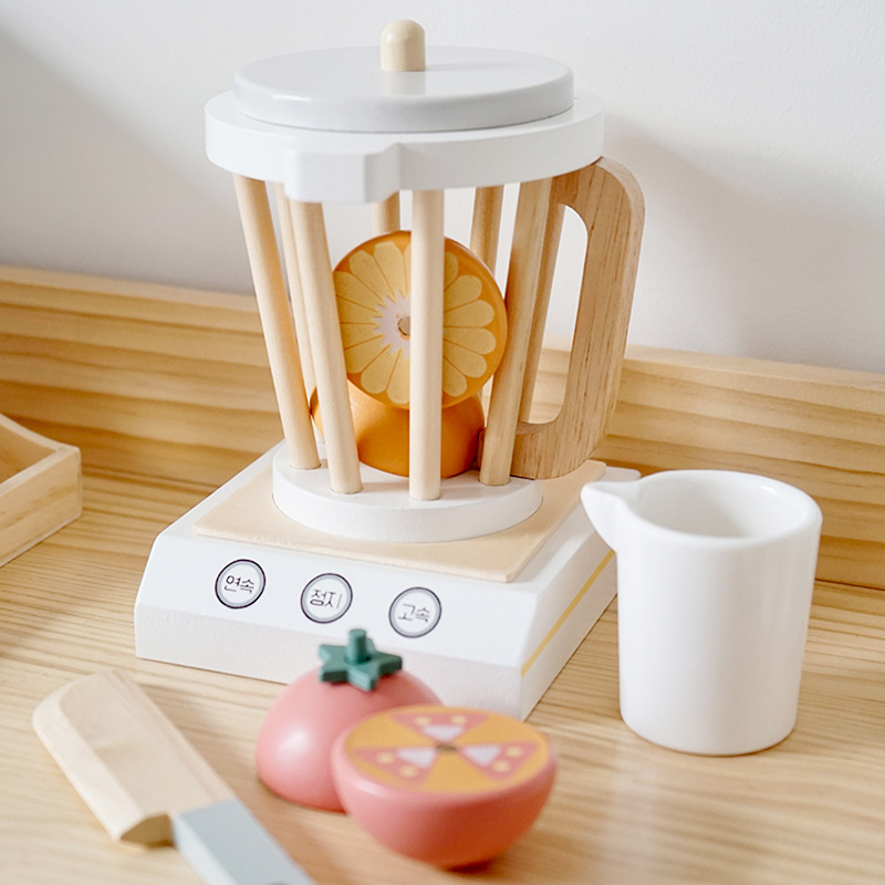 Juego de simulación de frutas de madera transfronterizo para niños, juguetes de juego de imitación, utensilios de cocina para guardería, regalo al por mayor image 32