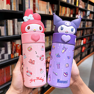 Sanrio doll thermos cup 316 stainless steel children drinking cup student cute cartoon vacuum thermos pot