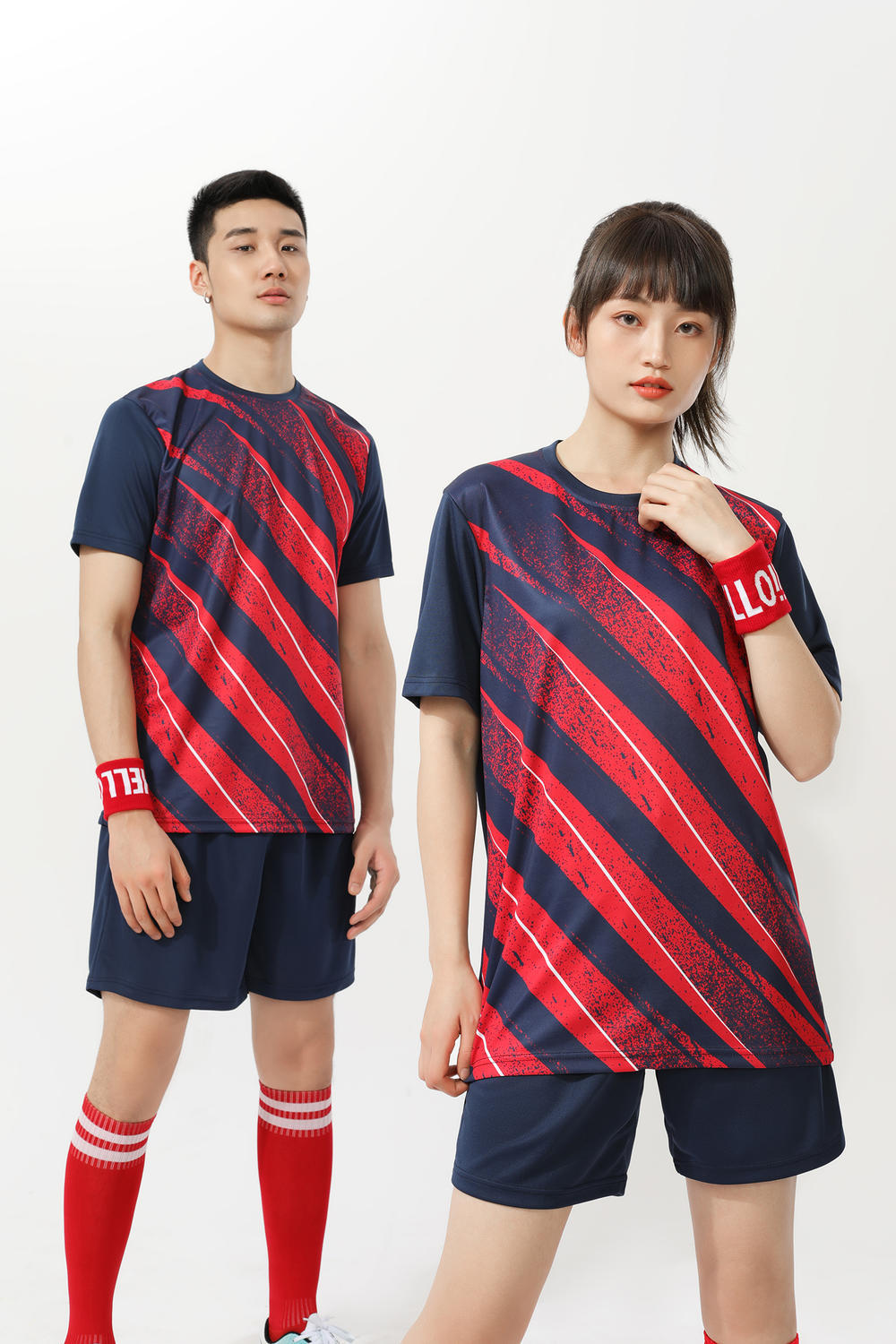 Traje de uniforme de fútbol, camiseta de competición, uniforme de equipo de manga corta para adultos, traje de entrenamiento para estudiantes masculinos y femeninos, bordado imprimible 5028