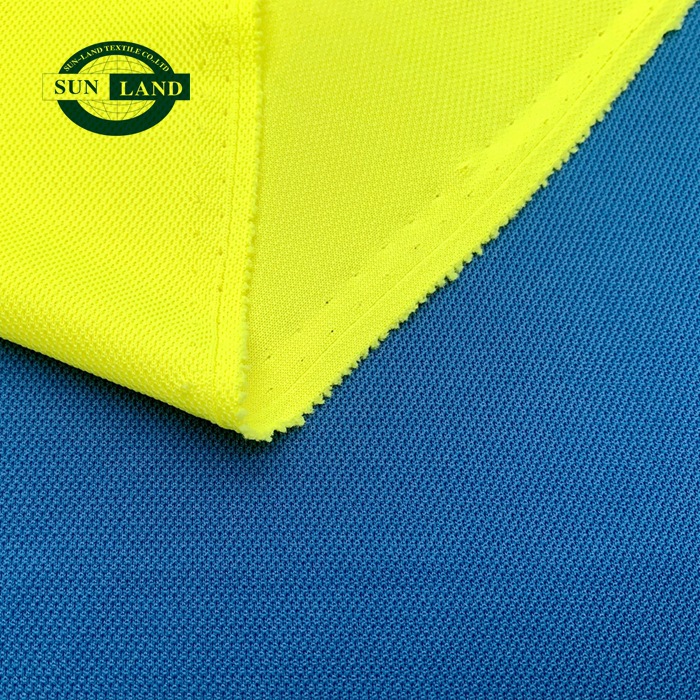 厂家直销 涤纶珠地网眼布 针织涤纶速干鸟眼布 吸湿排汗效果