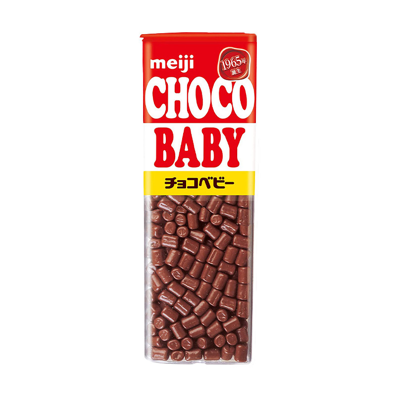 日本进口618小朋友零食明治Choco Baby牛奶巧克力豆网红儿童糖果|undefined