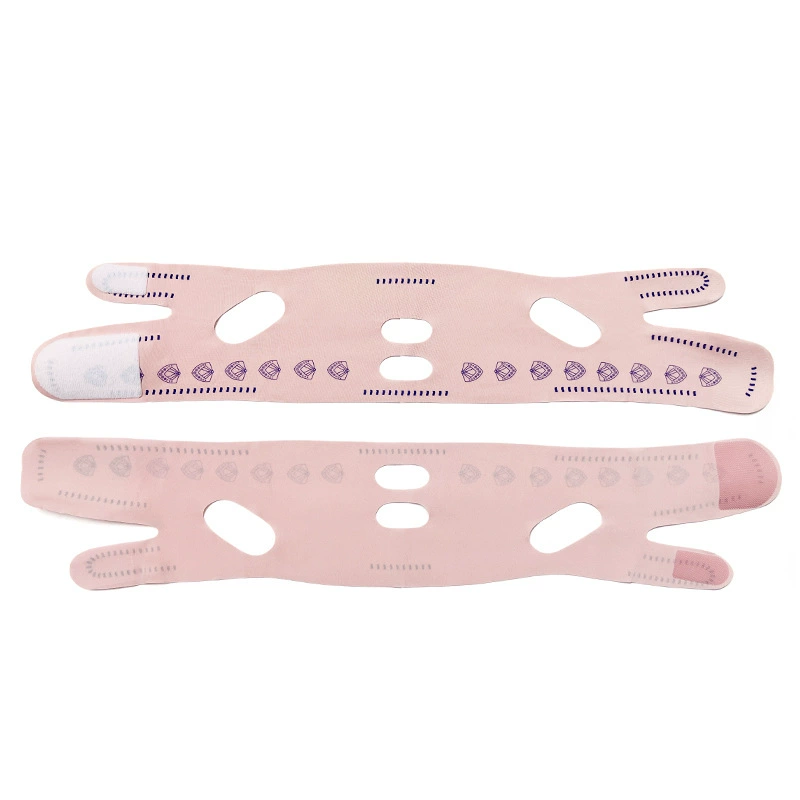 Pulls up smoothing elastic bandage, supporting mask, fitted, removes double chin