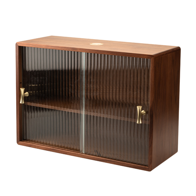 卓上収納ボックス、食卓用カップ収納ラック、コーヒーカップ・ティーカップ収納ラック、木製キッチン収納キャビネット、家庭用