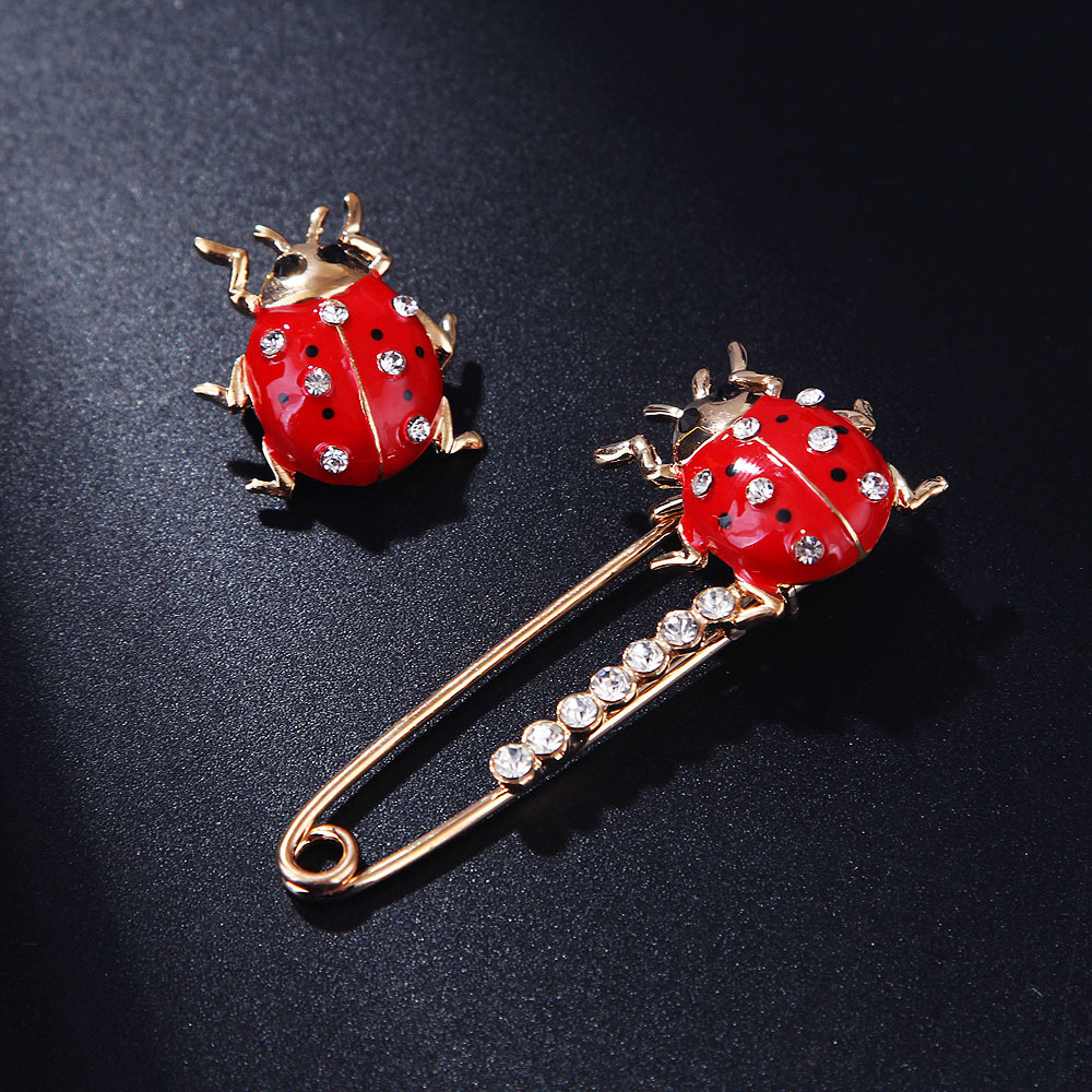 Cartoon Style Cute Funny Insect Alloy Enamel Rhinestones Women's Brooches display picture 3