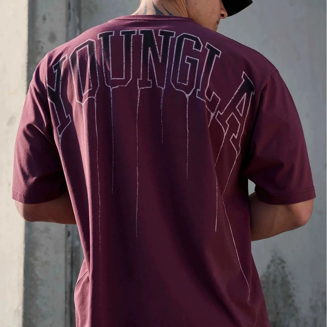 Большая футболка с круглым воротом, спортивная ткань для спортзала, с коротким рукавом