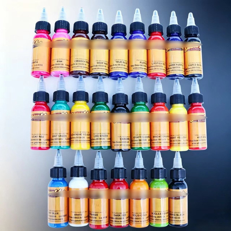 Tattoo Ink 30ml, 25-Color Tattoo Ink Set, Smooth Coloring, Good Flowability, Direct Supply from the Manufacturer Tattoo Ink 30ml, 25-Color Tattoo Ink Set, Smooth Coloring, Good Flowability, Direct Supply from the Manufacturer