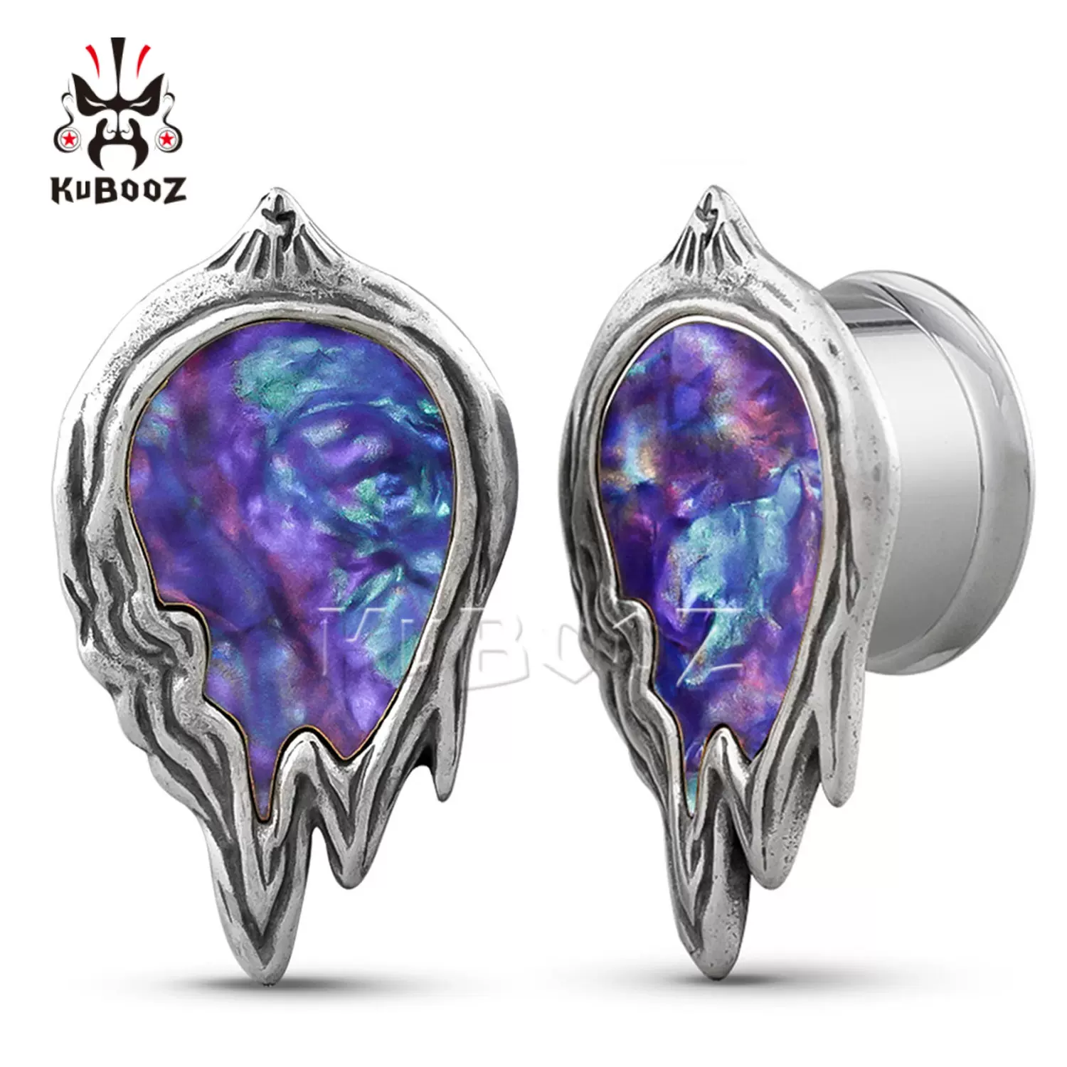 Booz饰品融化相框耳扩 不锈钢穿刺扩耳器饰品扩洞耳环耳廓