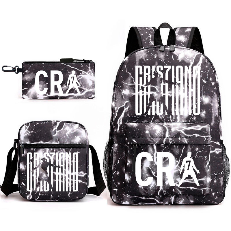 Mochila de tres piezas, mochila para hombres y mujeres, mochila a prueba de salpicaduras [una también es precio al por mayor] mochila de espalda protectora