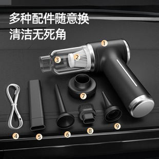 Wireless Vacuum Cleaner, Washing and Blowing Integrated Car Vacuum Cleaner, Refueling USB Rechargeable Dust Blower, Large Suction Dust Collector