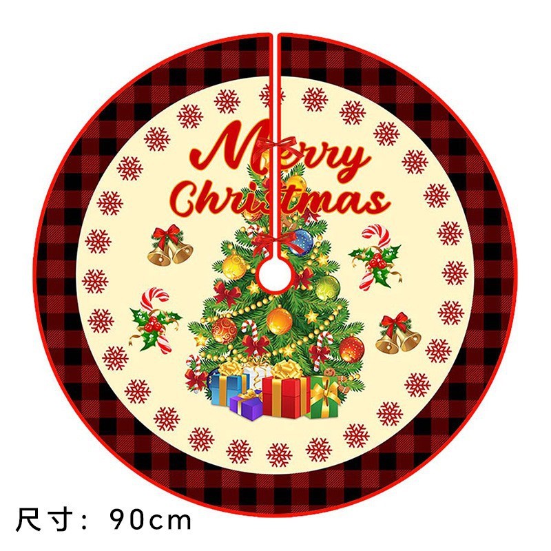国境を越えたクリスマス装飾用品の雰囲気配置雪花箔押しベルベットの木のスカートの雰囲気配置クリスマスツリーの底|undefined