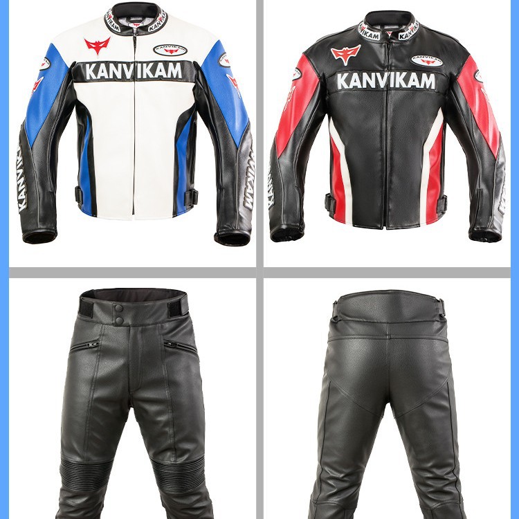 Riding pantalones de cuero motocicleta viaje fuera de la carretera pantalones de cuero pantalones de la motocicleta Knight Racing Pantalones