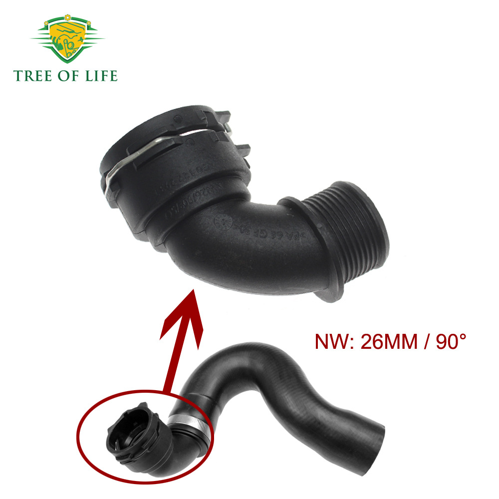 4G0122293T is suitable for Audi NW26 engine thermostat coolant hose pipe connector
