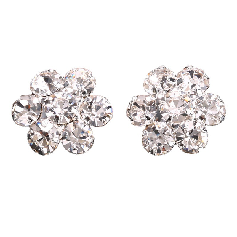 AliExpress accesorios de pecho rhinestone caliente europeo y americano simple flor en forma de accesorios de pecho brillante para las mujeres image 6