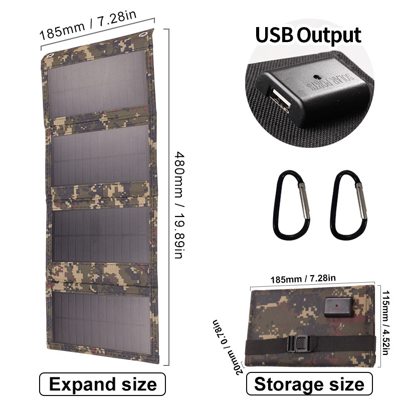 20Wソーラー折り畳みバッグUSB充電器キャンプ携帯電話4-5割引携帯アマゾンクロスボーダー専用30W|undefined