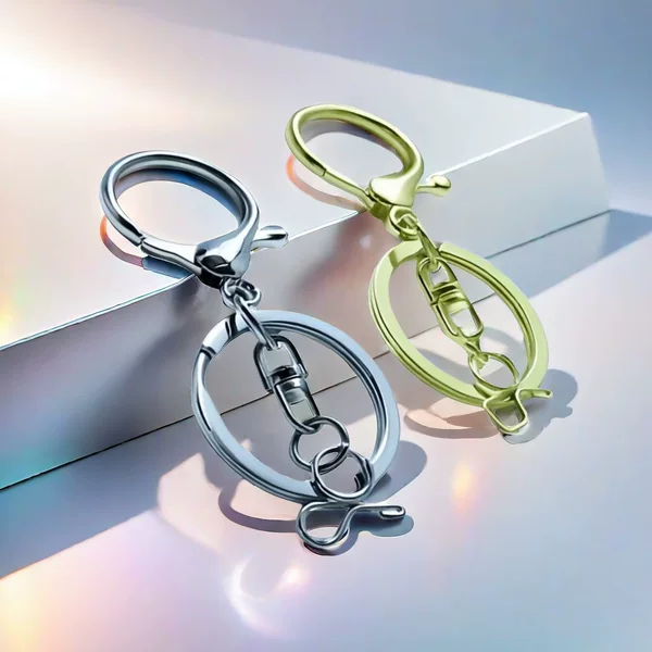 Keychain Lobster 303 Metal DIY Three-Piece Set Pendant Color-Retaining Handmade Accessories Jewelry Wholesale
