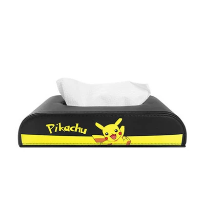 tissue box Internet celebrity leather: Car tissue box/set - laugh-pikachu-sitting-tissue-box-1