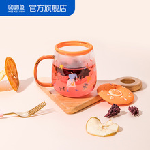 泡茶杯便携夏季茶水分离杯带盖高颜值玻璃水杯女大容量