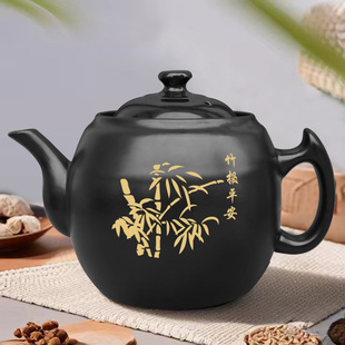 Medicine Pot Large Capacity Water Kettle Decoction Tile Pot Household Gas Medicine Pot Boiling Chinese Medicine Pot High Temperature Resistant Old-Fashioned Decoction Pot