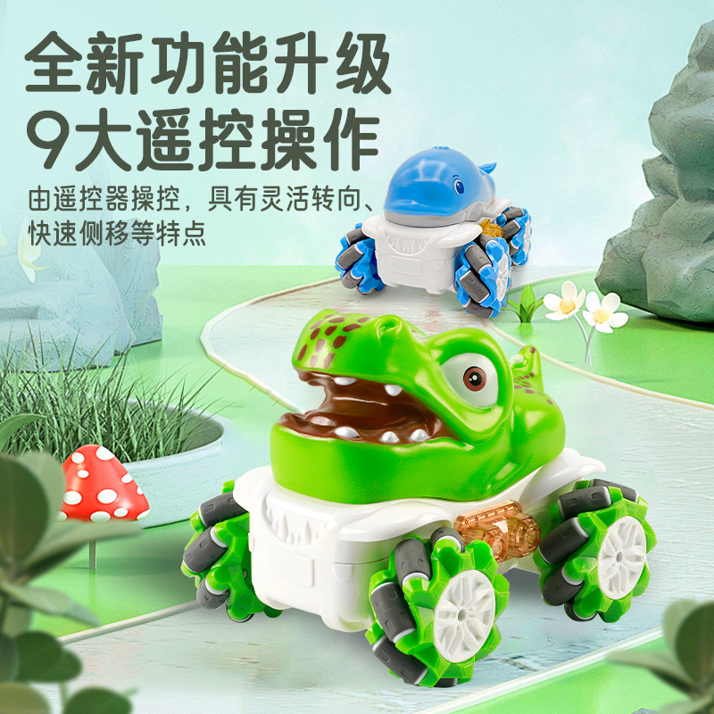 Cross-Border New Product Cartoon Remote Control Toy Car Drift Side Shift Charging Multi-Functional Stunt Remote Control Car Boy Gift Rc