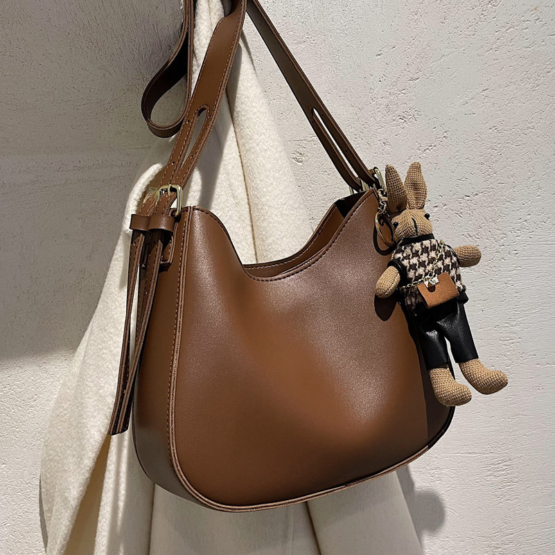 Popular bag for women 2024 new fashion texture shoulder bag large capacity retro women's messenger bag one-piece delivery_voghion.com