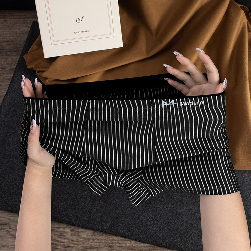 Pantalones interiores de hombre algodón antibacteriano pantalones cortos adolescentes pantalones cortos de tamaño grande para niños pantalones cortos de cuatro cuernos cabeza antibacteriana de verano