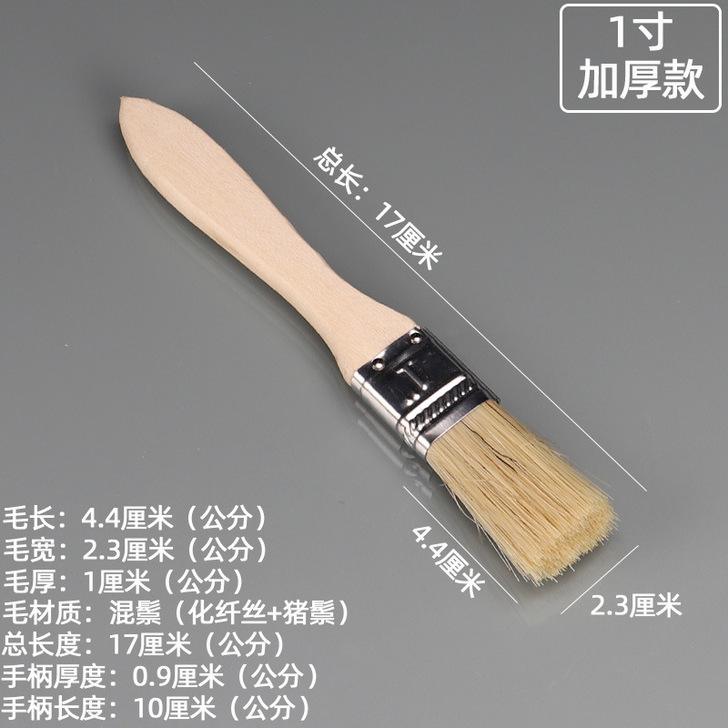 Cepillo de pintura genuino Cepillo de pelo de cerdo de 3 pulgadas para uso industrial Fabricante de 4 cepillos pequeños Cerdo de 2 pulgadas Cepillo grueso Cepillo de aceite