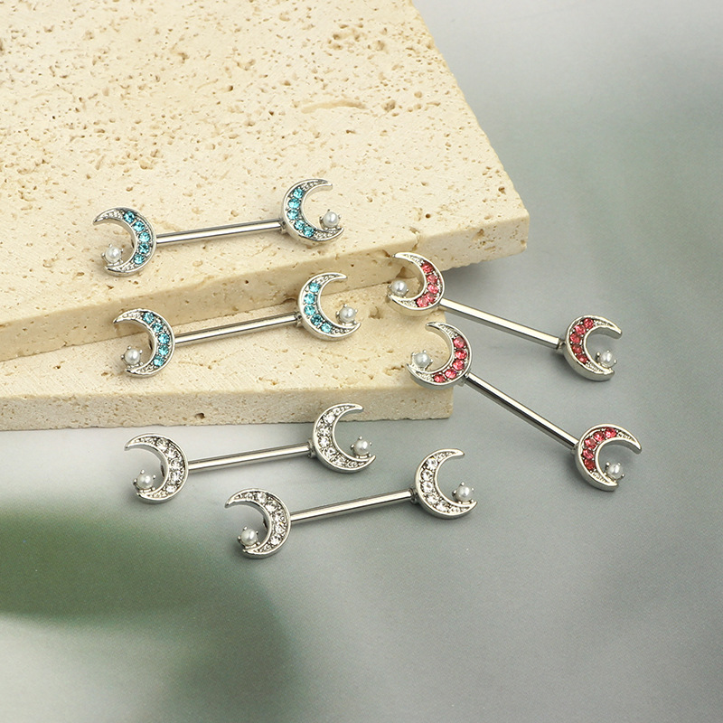 Labret piercing jewelry detail image