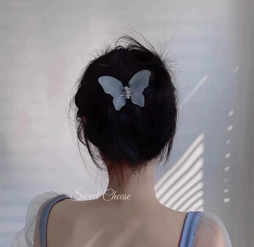 Big matte crab pin, universal shark, hair accessory, 13cm, high-quality style