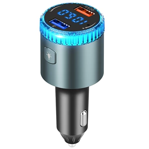 BC77 Avtomobil MP3 pleyer, Bluetooth qəbuledici, FM ötürücü, 7 rəngli işıq, QC3.0 şarj