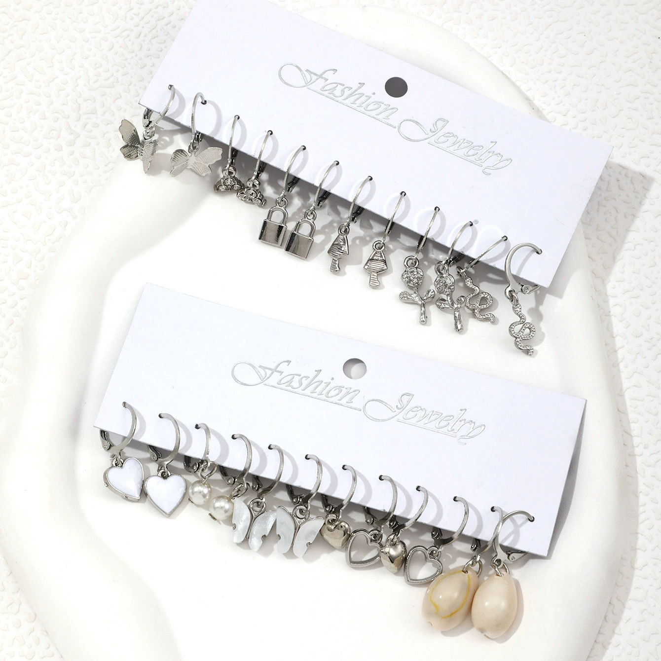 (Cross-border trading), creative earrings pearl, set, 12 pair