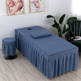 Beauty Bed Cover Pillowcase Two-Piece Set Beauty Bed Massage Bed Matching Bed Cover Beauty Salon Physiotherapy Massage Shampoo Bed New