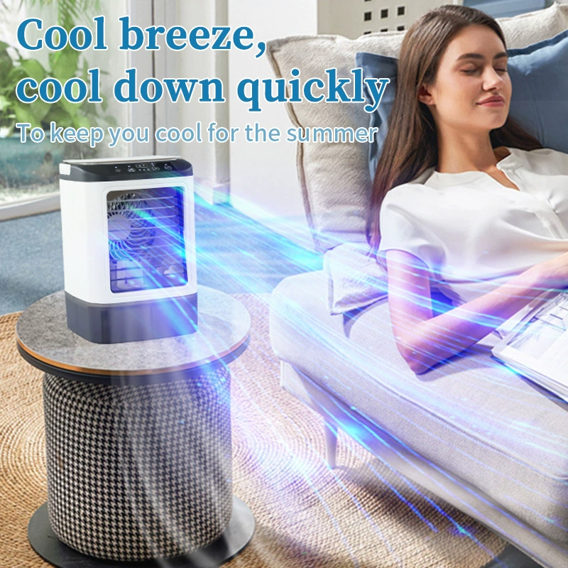 Трансграничный спрей увлажнитель мини-небольшой вентилятор для кондиционирования воздуха настольный вентилятор водяного охлаждения общежитие мобильный электрический вентилятор холодильный вентилятор