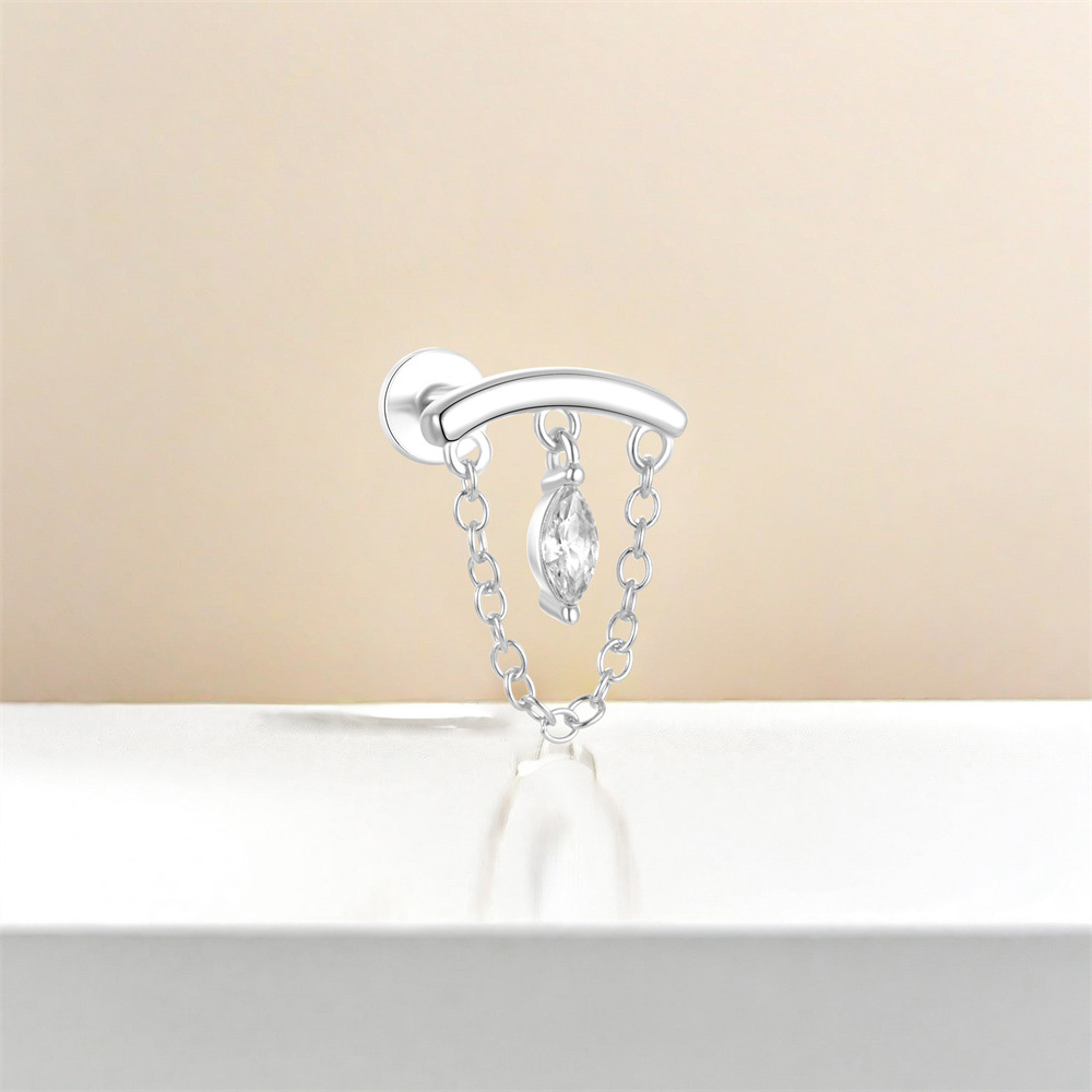 1g Weight Zircon Inlay Material Ear Studs Classification Ear Cartilage Rings & Studs Piercing Type 1 Piece Quantity Daily, Date, Tea Party Occasion 925 Sterling Silver Material Geometric Pattern All Seasons Season Unisex Gender Elegant, Modern Style Style 1 Piece Ear Cartilage Rings & Studs Elegant Modern Style Geometric 925 Sterling Silver Zircon Ear Cartilage Rings & Studs 12