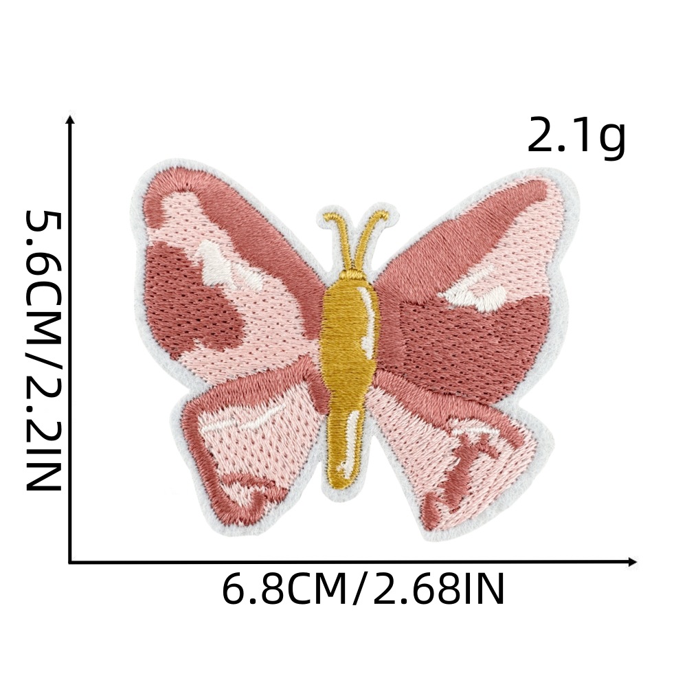 3g Weight Clothing Sticker Patches Classification 1 Piece, 1 Set Quantity Nonwoven, Polyester Material Cherry, Heart Shape, Butterfly Pattern Cute Style 1 Piece 1 Set Cute Cherry Heart Shape Butterfly Nonwoven Polyester Clothing Sticker Patches 7