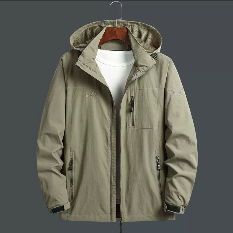 Куртка Мужская весна-осень Одежда для пап среднего возраста Повседневная одежда больших размеров Спортивная одежда Осенняя куртка Мужская