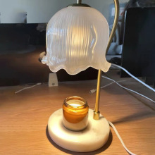 铃兰融蜡灯轻奢复古大理石ins香薰灯郁金香香氛灯融烛灯台灯礼品