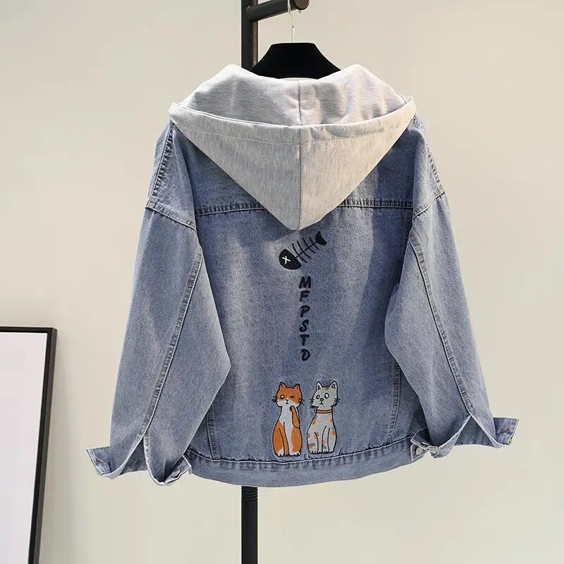 Girls' Denim Jacket Children's Clothing Spring and Autumn New Casual Embroidered Top Children's Versatile Short Jacket Trendy