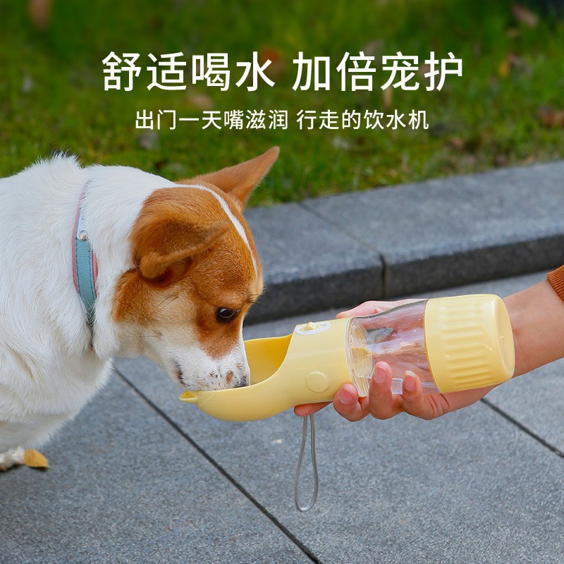 Mascota al aire libre taza de agua portátil gato y perro viaje taza de viaje agua comida taza vajilla para mascotas al por mayor