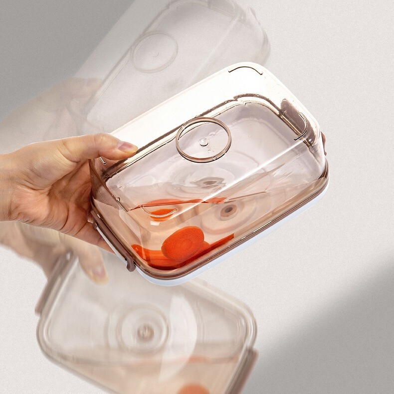 真空保冷箱手動排気密封缶食品級冷蔵庫水切り収納ケース食品収納ケース多規格|undefined