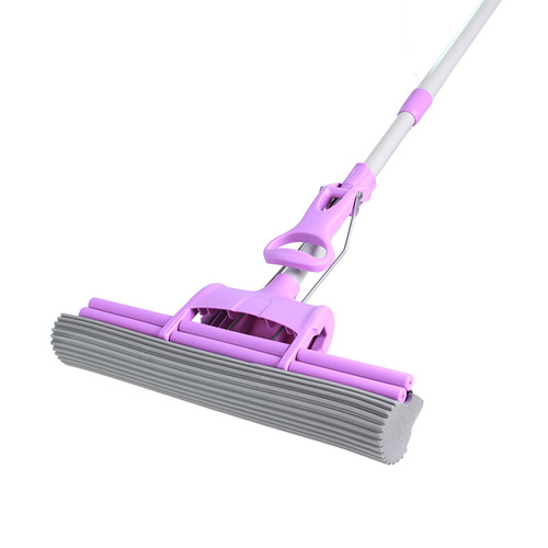 Miaojie sponge mop household absorbent mop household one-mop clean hands-free large flat magic glue-absorbing cotton mop