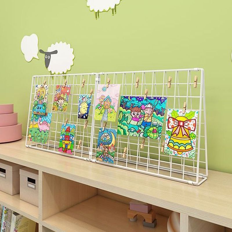 网格展示架幼儿园美工区作品展示架子摆摊桌面照片挂架网片饰品台|undefined