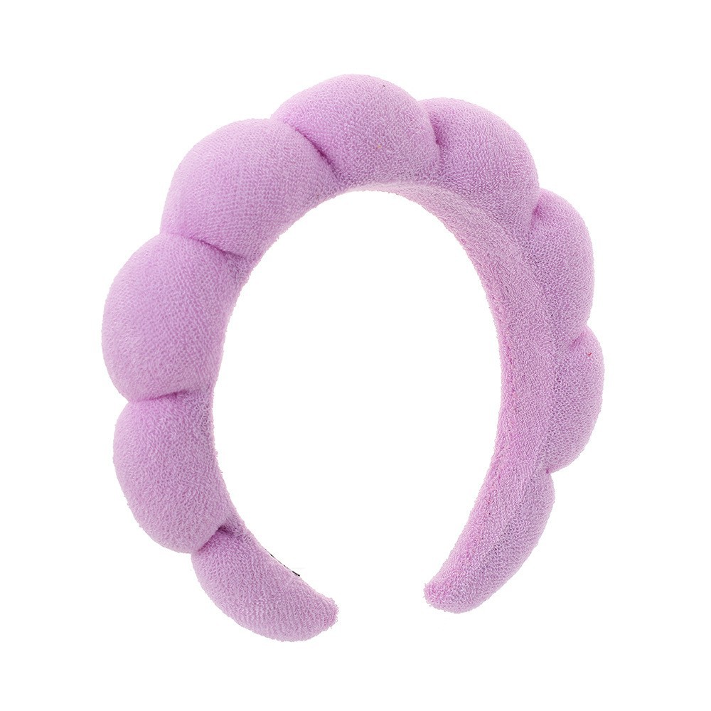 Diadema esponjosa de toalla estilo twist coreano para mujer, de alta gama, para elevar la coronilla, ideal para maquillaje, spa o lavado de cara. image 19