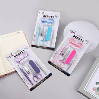 修脚刀不锈钢指甲刀套装去死皮家用工具指甲剪修甲套装三色吸卡94