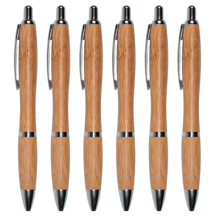 Bolígrafo publicitario personalizado logotipo de bambú bolígrafo de bambú y madera bolígrafo de regalo de negocios al por mayor PEN image 4