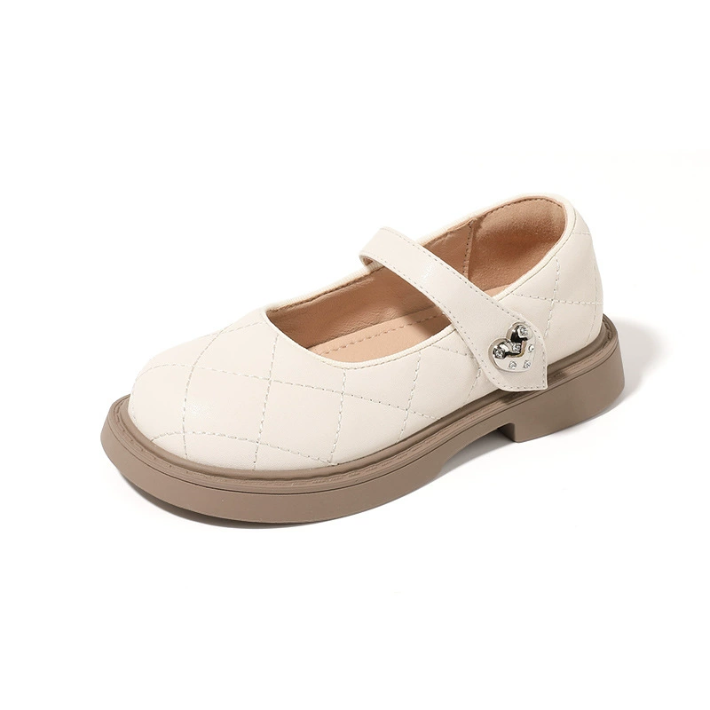 Детские летние туфли для девочек, черные, британский стиль, маленькие кожаные, мягкая подошва, новинка 2025 года, в стиле преппи, туфли принцессы