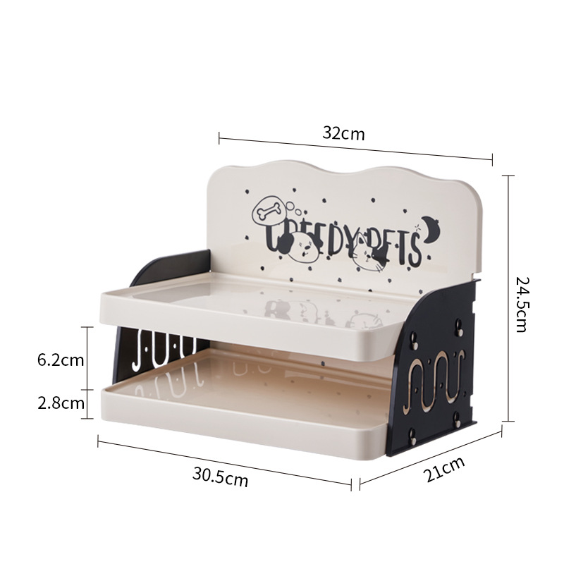 Plato de comedor para mascotas, mesa de comedor para gatos, mesa de comedor para perros pequeños y medianos, estante ajustable para mascotas, artículos para mascotas