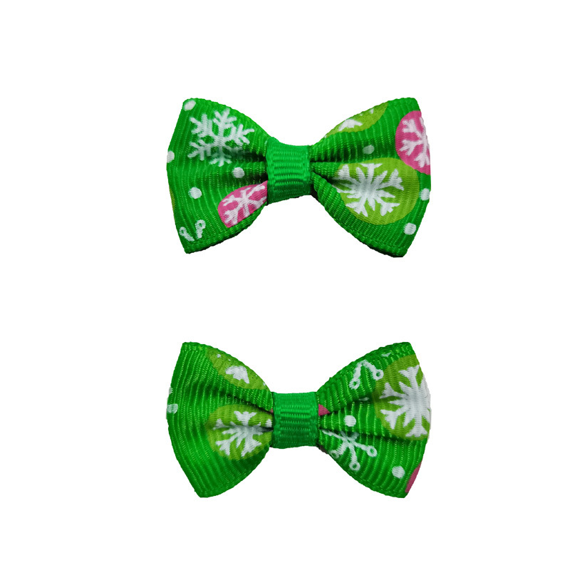 컬러 볼 눈송이 녹색