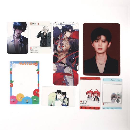 Star through card custom peripheral small card official card TNT era peripheral laser Lomo round corner card postcard
