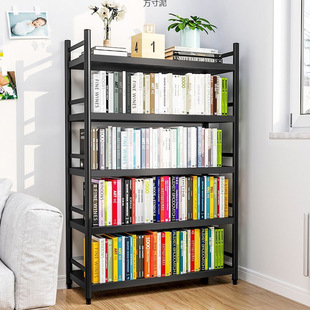 Steel Bookshelf Thickened and Thickened Shelf Storage Living Room Bookcase Kitchen Multi-Layer Multi-Functional Dormitory Bedroom Storage Rack